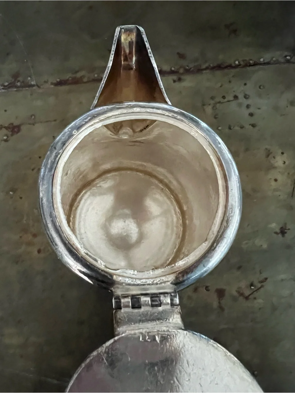 Antique English Silver Creamer Pot - Silver plate
